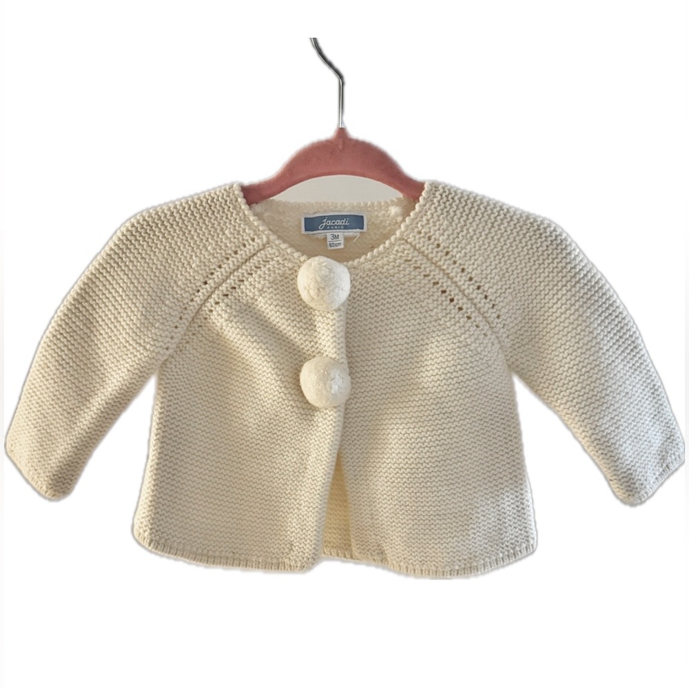 Jacadi Pom Pom cardigan